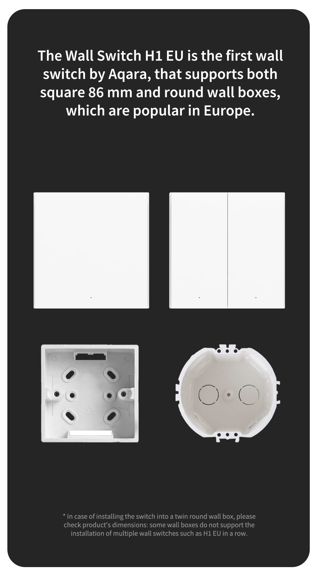 Smart Wall Switch H1 EU (With Neutral)